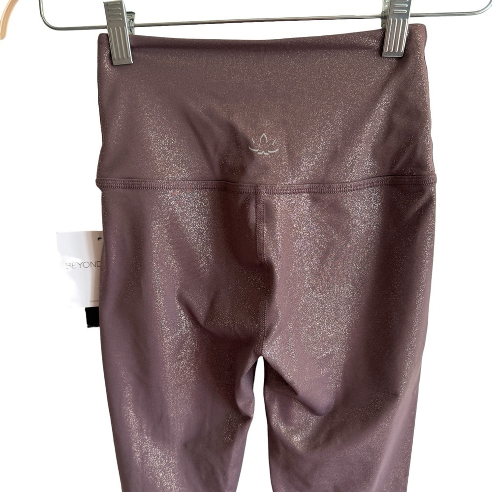 Beyond Yoga Mauve Metallic Leggings - Picture 11 of 12